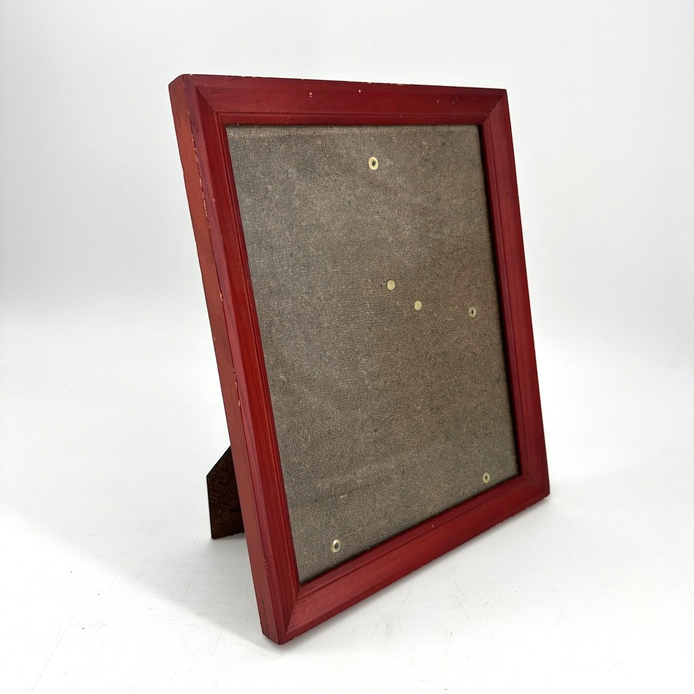 Red Mahogany Wooden 8x10 Photo Frame Tabletop Display Stand‎ Easel Back Office